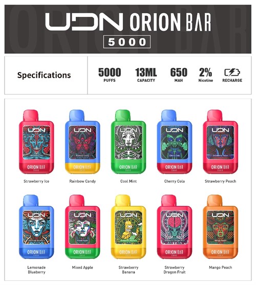 UDN Orion Bar 5000 - 5000 затяжек 2221 - фото 6543