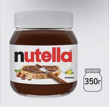 Ореховая паста Nutella, с добавлением какао, 350 г 3239