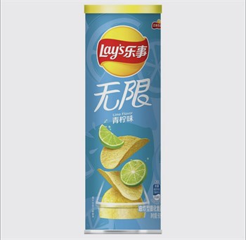 Картофельные чипсы Lay's Stax Lime со вкусом лайма (Китай), 90 г 4023